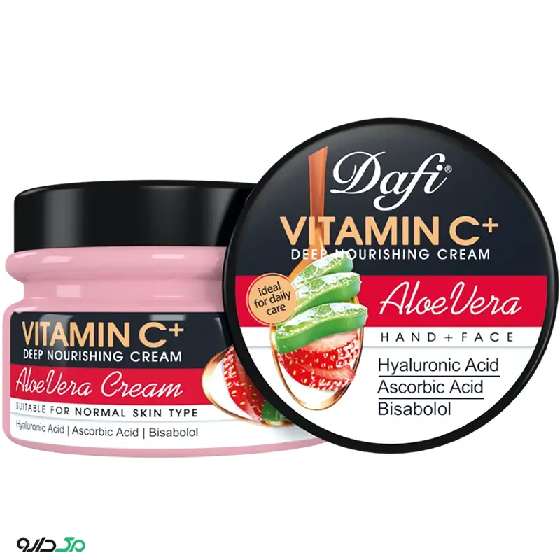 کرم آبرسان آلوئه ورا و ویتامین C دافی